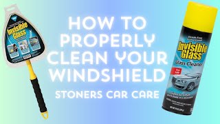 How to properly clean your windshield