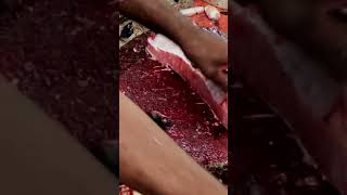 amazing giant super fresh big catla fish cutting skills video river katla fish cutting fish market