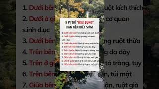 9 Vị trí "đau bụng" bạn nên biết sớm #suckhoe #doisong #baihoccuocsong #xuhuong #reels