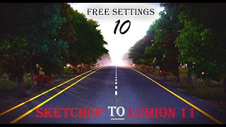 Sketchup to Lumion 11 Exterior Rendering Workflow | Making of Forest Trail | FREE SETTINGS