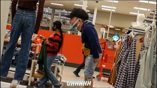 MOANING IN PEOPLES EAR AT TARGET PRANK!