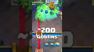 Goblin ARMY Breaks Clash Royale! Stab Goblins #shorts