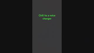 chill guys it's a voice changer