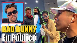 Lo mejor de BAD BUNNY - CANTO en PÚBLICO ( Tití Me Preguntó ,Efecto ,Neverita,etc )