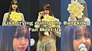 "Thanks for not going anywhere and always supporting me" - Lisa💗 Bangkok Fan Meet-Up 🇹🇭🖤✨️#Lisa