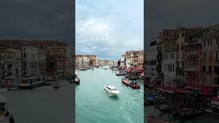 The view from the iconic Rialto Bridge in Venice!