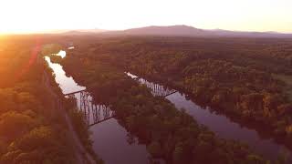 train bridge over the james river