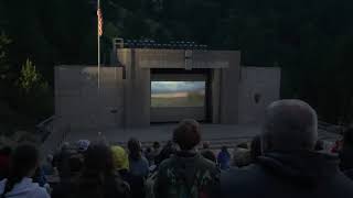 Mt. Rushmore National Memorial evening lighting ceremony June 2021