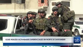 GOES REALIZA ACTIVIDADES DIFERENCIALES EN NORTE DE SANTANDER