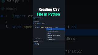 Reading CSV File in Python  #softlinks #python #softwaredevelopment