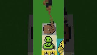 Satisfying Minecraft Pixel Art (Cookie)  #shorts  #minecraft