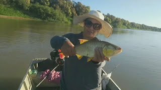 POUCO ANZOl PRA MUITO DOURADO E PIRANHA.. PESCARIA NO RIO SÃO FRANCISCO MG.