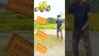 Rounding parle g biscuit to Alto, Rollar, Jcb & Tractor - Vehicles names magic video