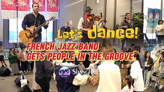 Let’s dance! French jazz band gets people in the groove