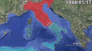 Italian Civil War in 1 minute using Google Earth