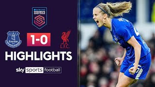 Everton get FIRST league win of season on Derby Day! 🔵 | Everton 1-0 Liverpool | WSL Highlights