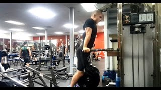 Dips +70 kg - 18 reps. Deny Montana