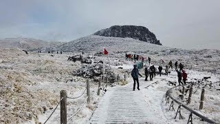 Jeju island hiking Southkorea 제주 한라산 윗세오름에서 영실쪽으로 하이킹