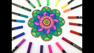 Duo Tipped Brush Pens Mandala - Zieler