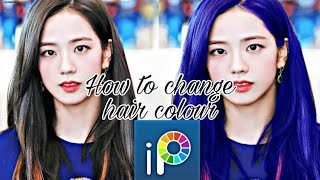 How to change hair colour using Ibis paint X tutorial #editingtutorial #armyblink