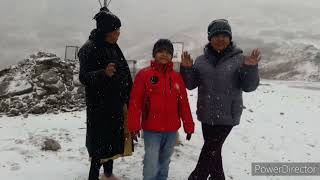 Experiencing Snowfall in Zuluk Sikkim