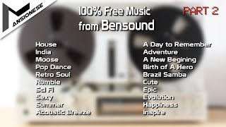 100% Musik Gratis | Free Music from  Bensound - Part 2/3