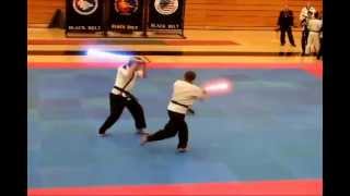 Amateur Lightsaber Battle: Tae Kwon Do video adaption