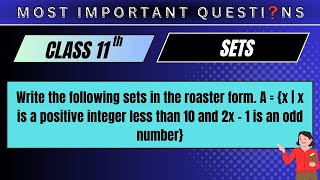 Write the following sets in the roaster form. A = {x | x is a positive integer less than 10....