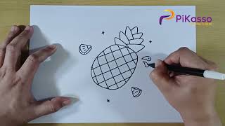 How to Draw a Pineapple : A Beginner's Guide