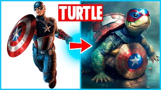 AVENGERS but TURTLE-VENGERS💥 All Characters | Marvel & DC | SUPERHEROES