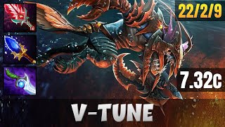 V-TUNE Slark TOP LANE WITH 22 KILLS | Dota 2 Pro Gameplay