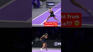 Sabalenka STEALS point from Paolini! 😱 #tennis #wta