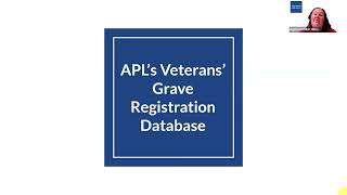 APL's Veterans' Grave Registration Database