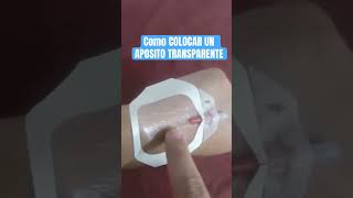 Cómo colocar un apósito transparente #hospital #enfermeria #cateter