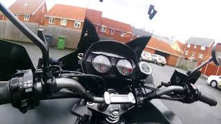 Spot light install to motorbike.