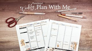 Weekly Functional Plan With Me |  February 5, 2024