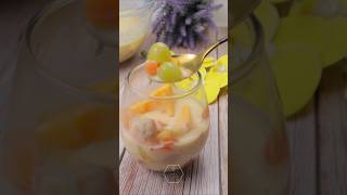 How to Make Delicious & EASY Fruit Custard Pudding! #shorts