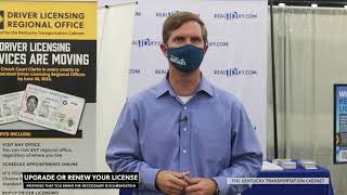 Popup Driver Licensing Offices at the State Fair with Governor Andy Beshear