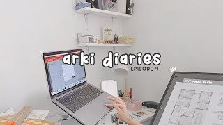 ust arki diaries ep. 4 🚩 [ college updates, portfolios, desk clean up ]