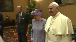 Ma'm❤️ YRH Duke of Lancaster🌹🇬🇧👑 YM Queen Lilibet 🇬🇧👑 has met @Pontifex🇦🇷 🇻🇦on 3 April 2014