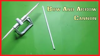 How to Make a Paper Bow and Arrow Cannon That Shoots