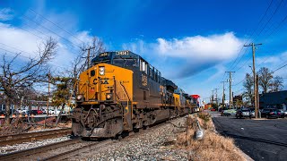 CSX trains on the CSX Capital Subdivision and RF&P Subdivision