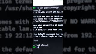 Using “ssh” to Control Your Raspberry Pi and Using “exit” to Return to the Root #robotics