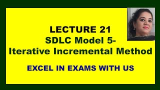 SDLC Model 5- Iterative Incremental Model |  MIS Lecture 21 | Iterative Enhancement Model(Method)