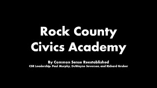 Rock County Civics Academy, Nov. 13, 2024