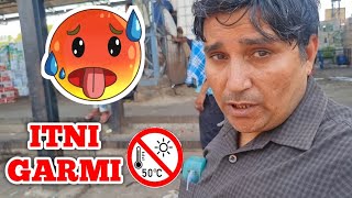 delhi main itni garmi aaj tak nahi dekhi ☀️ | Azadpur fruit mandi aagaye aur kya kharida