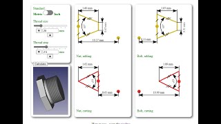 FreeCAD.#86. Калькулятор резьбовых соединений для FreeCad