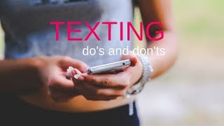 How to text a guy you like. Mistakes to avoid when texting.