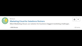 Marketing Cloud for Salesforce Partners [Salesforce Trailhead Answers]