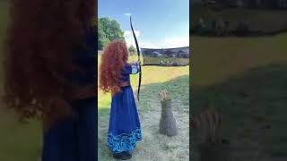 Merida does archery!